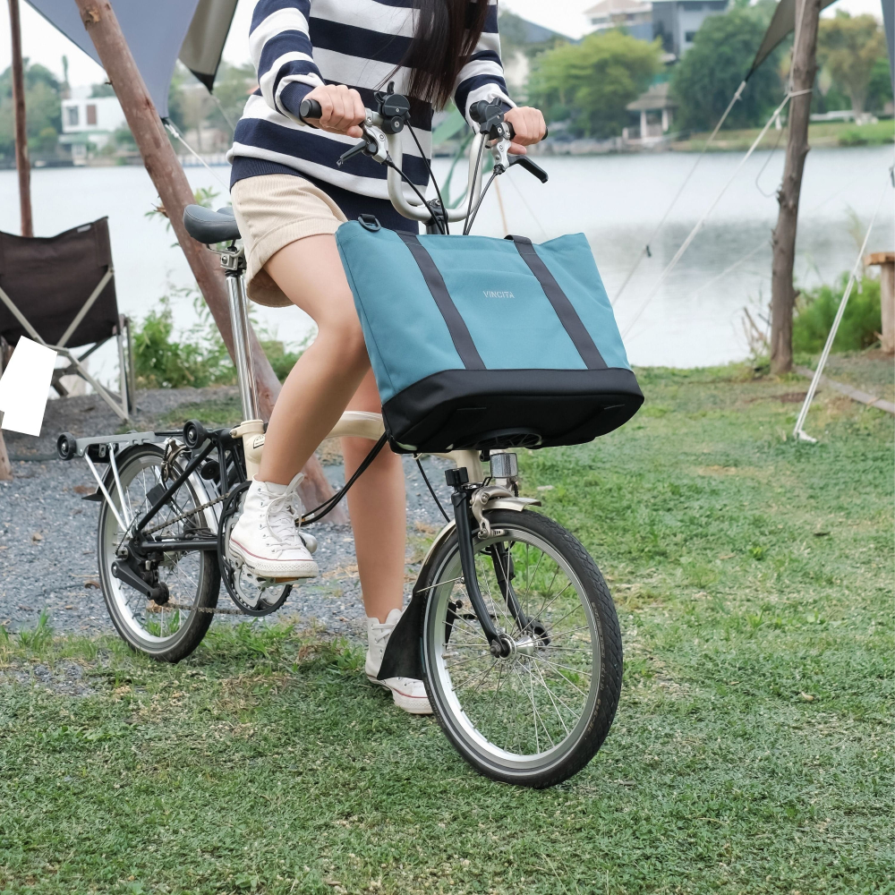 ~騎車趣~VINCITA Brompton 前袋 車前包 托特包 自行車前置袋-細節圖5