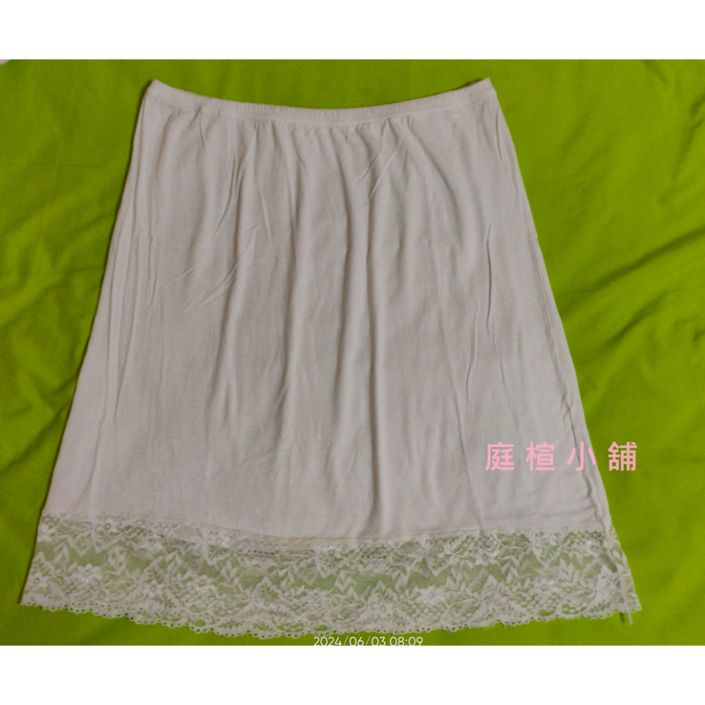 【庭楦小舖】襯裙 打底裙 搭 防透打底裙  內襯裙 蕾絲襯裙 打底 防靜電 防走光襯裙 半身裙 A字裙-規格圖5