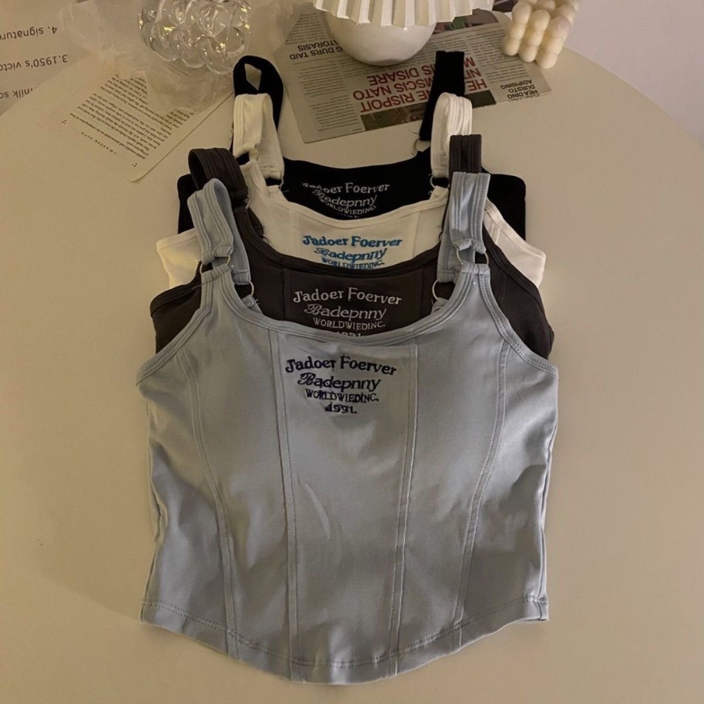 不規則魚骨無袖背心-細節圖2