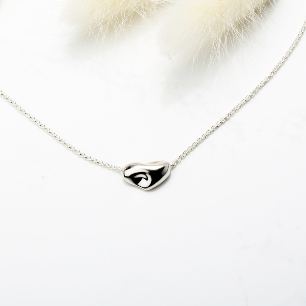 【Angel & Me】融化的愛心 Heart s925 純銀 項鍊 情人節 禮物-細節圖4