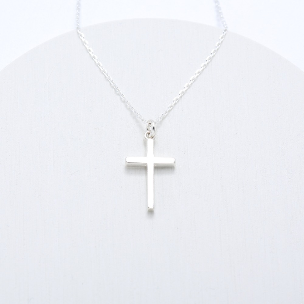 【Angel & Me】經典 十字架 s925 純銀 項鍊 基督 福音 受洗 禮物-細節圖3