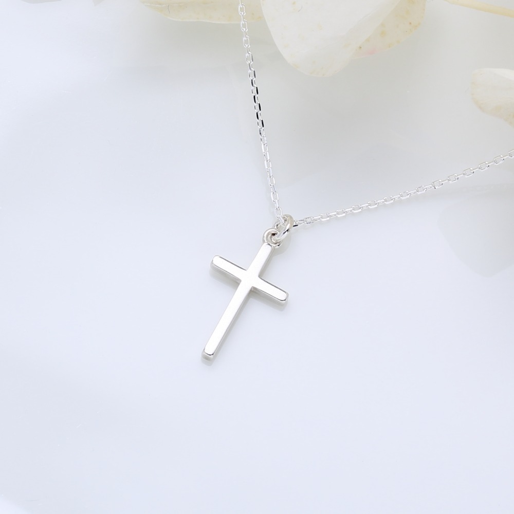 【Angel & Me】經典 十字架 s925 純銀 項鍊 基督 福音 受洗 禮物-細節圖4