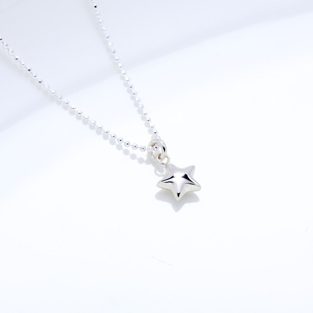 【Angel & Me】摺紙 許願 流星 星星 Star s925 純銀 項鍊 禮物-細節圖2