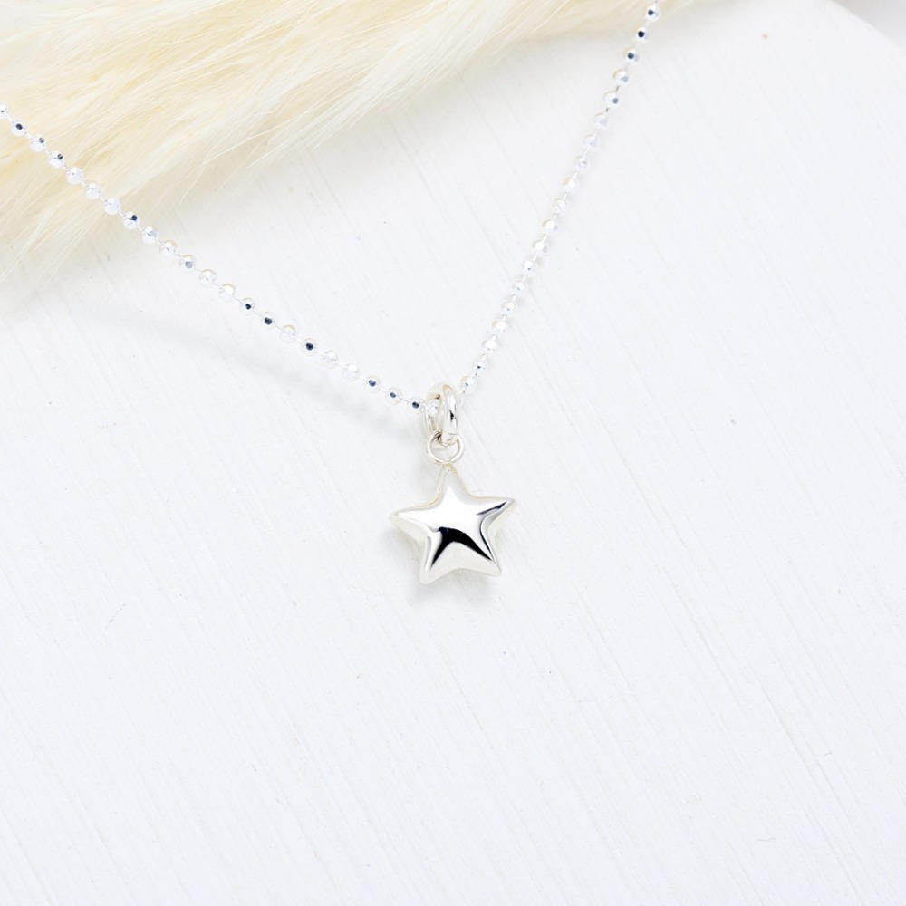 【Angel & Me】摺紙 許願 流星 星星 Star s925 純銀 項鍊 禮物-細節圖3