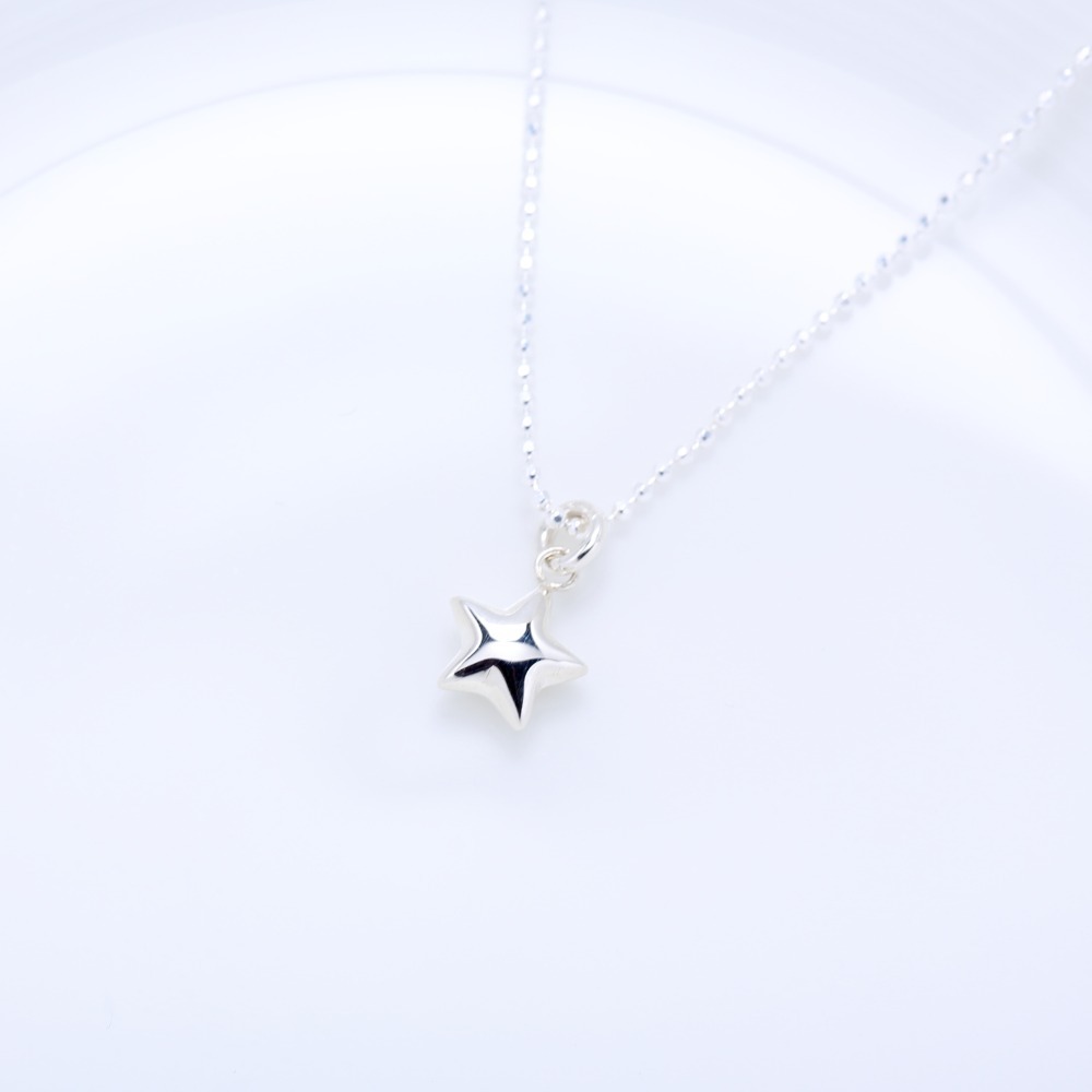 【Angel & Me】摺紙 許願 流星 星星 Star s925 純銀 項鍊 禮物-細節圖4