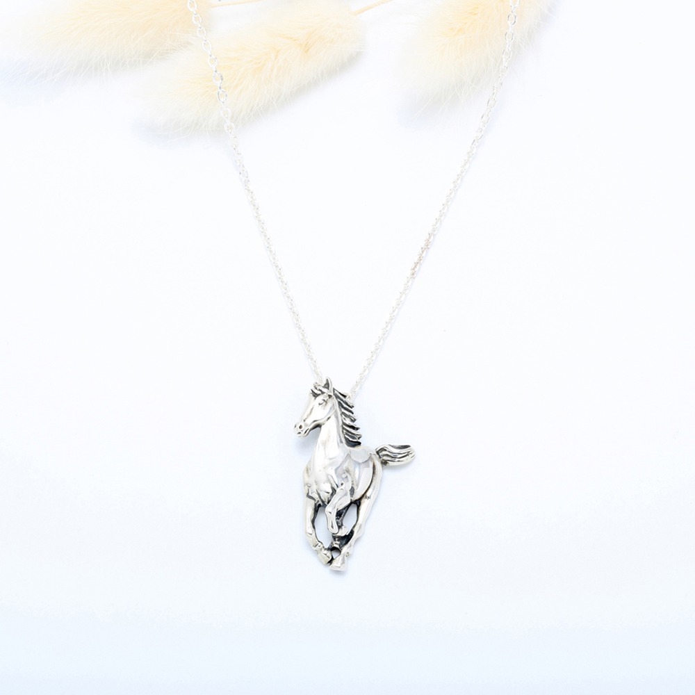 【Angel & Me】馬到成功 Horse s925 純銀 項鍊 生日 父親節 禮物-細節圖2