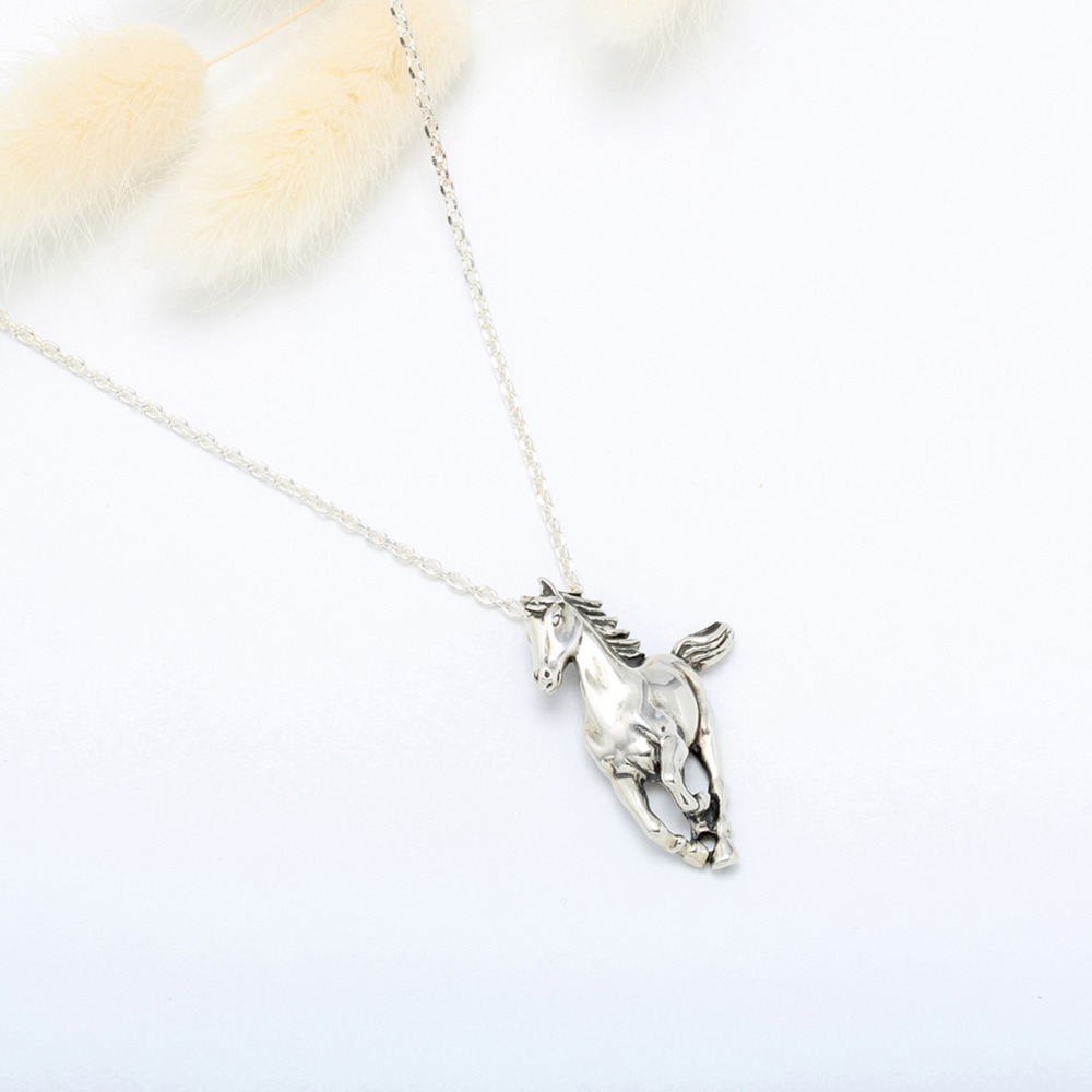 【Angel & Me】馬到成功 Horse s925 純銀 項鍊 生日 父親節 禮物-細節圖3