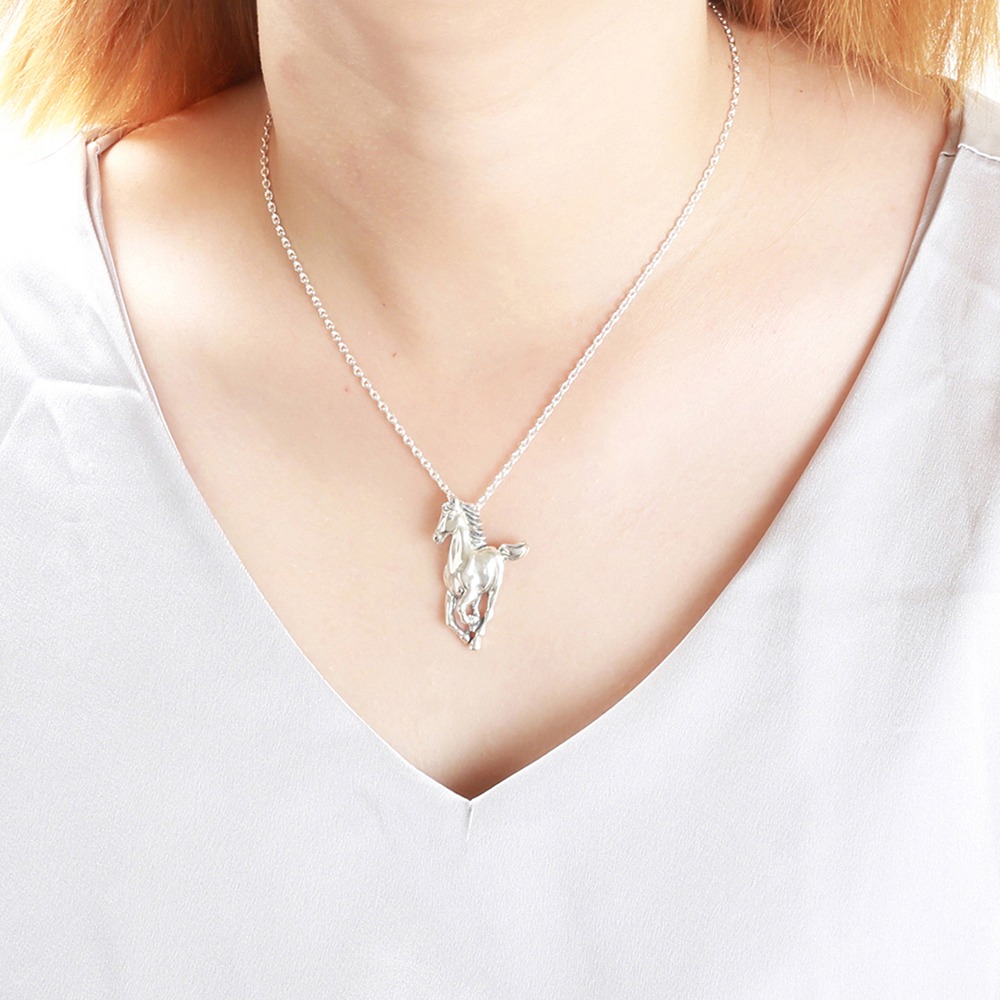 【Angel & Me】馬到成功 Horse s925 純銀 項鍊 生日 父親節 禮物-細節圖4