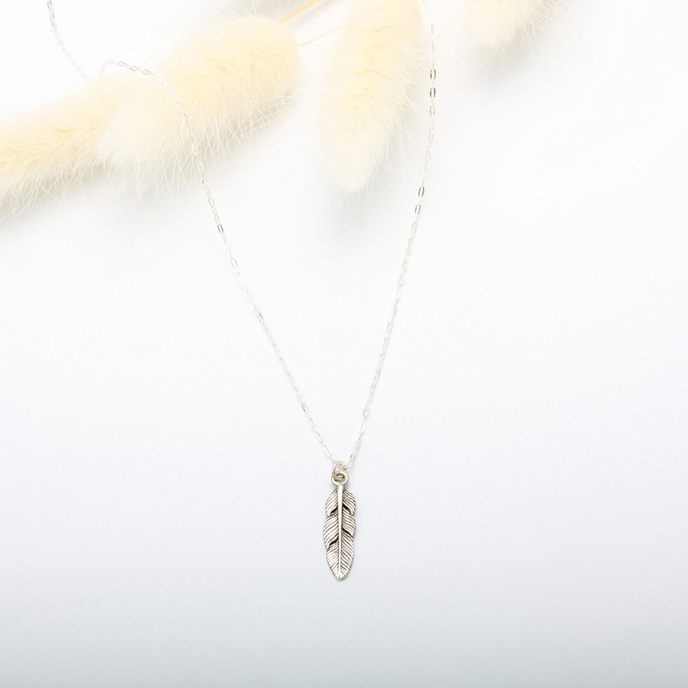 【Angel Me】印地安 羽毛 Feather s925 純銀 項鍊 生日 週年 情人節 禮物-細節圖3