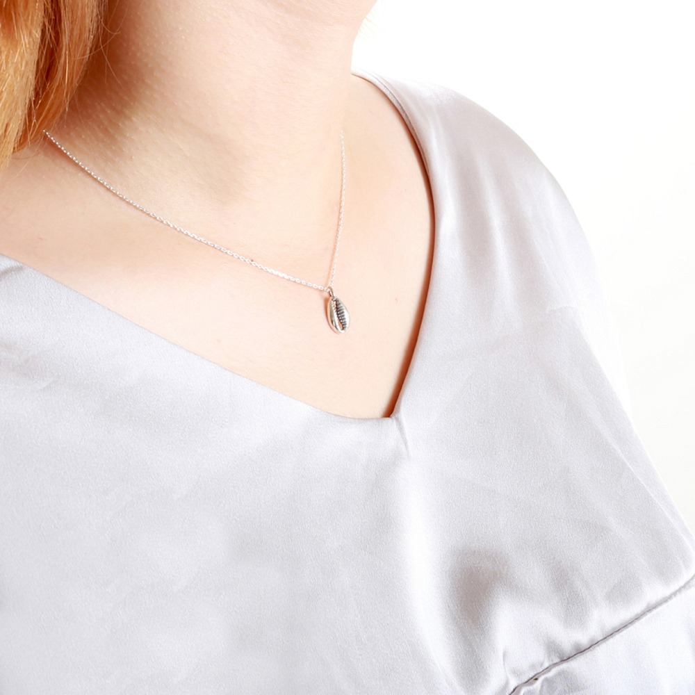 【Angel & Me】幸福 貝殼 海螺 shell s925 純銀項鍊 生日禮物-細節圖3