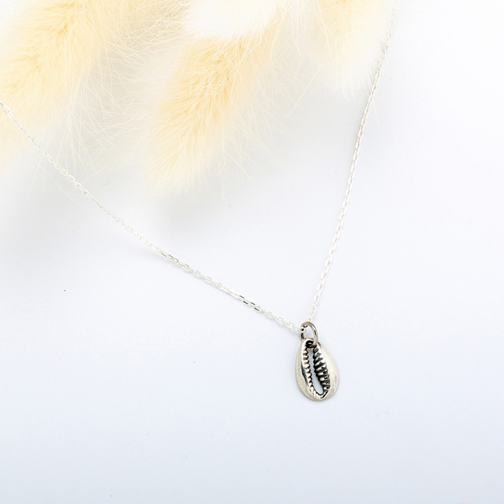 【Angel & Me】幸福 貝殼 海螺 shell s925 純銀項鍊 生日禮物-細節圖4