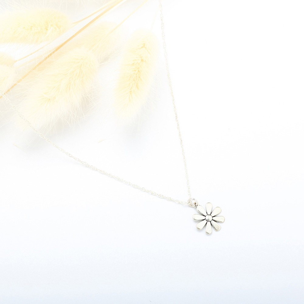 【Angel & Me】小花 雛菊 Daisy Flower s925 純銀 項鍊 禮物-細節圖4