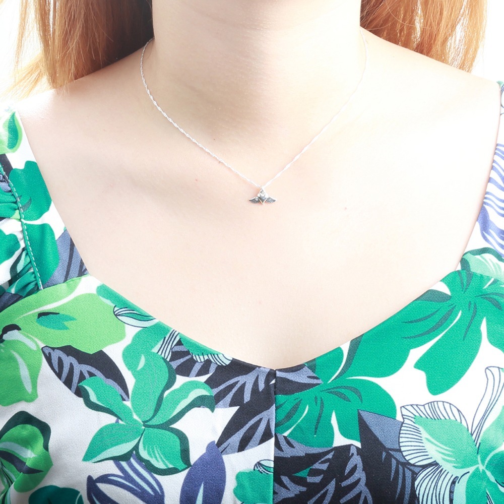 【Angel & Me】天使 愛心 翅膀 s925 純銀 項鍊 生日 情人節 禮物-細節圖2