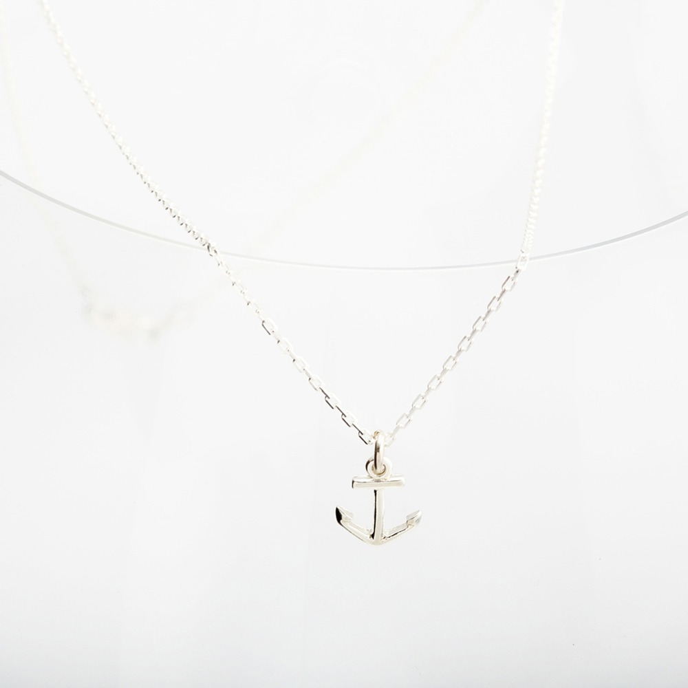 【Angel & Me】簡約 小 船錨 Anchor s925 純銀 項鍊 生日 禮盒-細節圖4