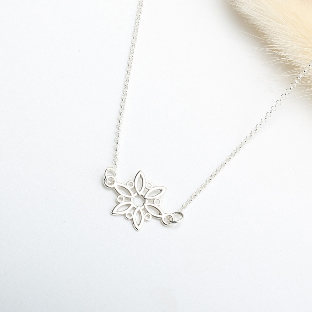 【Angel & Me】冬季 小雪花 s925 純銀 項鍊 生日 情人節 禮物-細節圖3