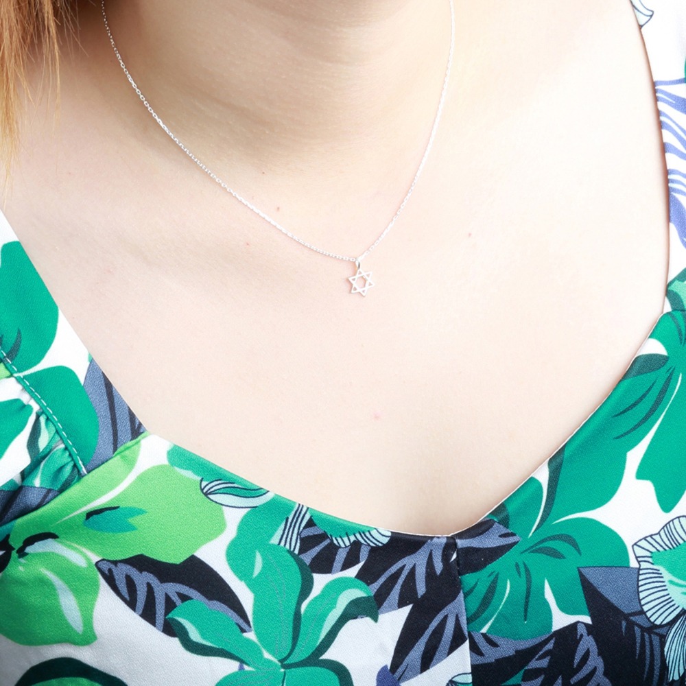 【Angel & Me】六芒星 s925 純銀 項鍊 生日 聖誕節 情人節 禮物-細節圖2