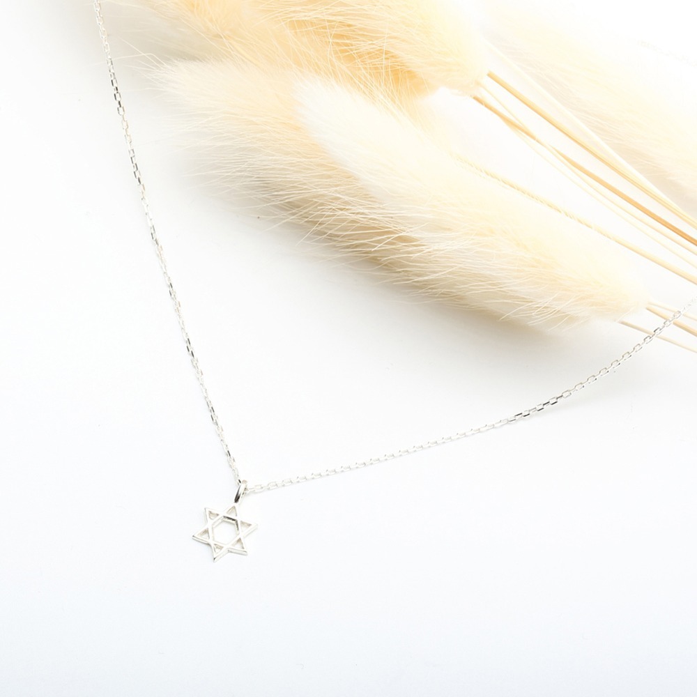 【Angel & Me】六芒星 s925 純銀 項鍊 生日 聖誕節 情人節 禮物-細節圖3