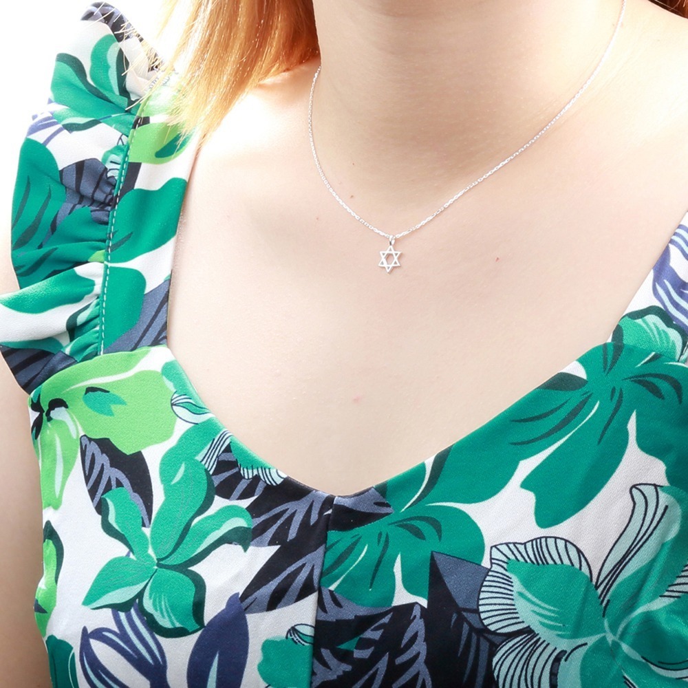 【Angel & Me】六芒星 s925 純銀 項鍊 生日 聖誕節 情人節 禮物-細節圖4