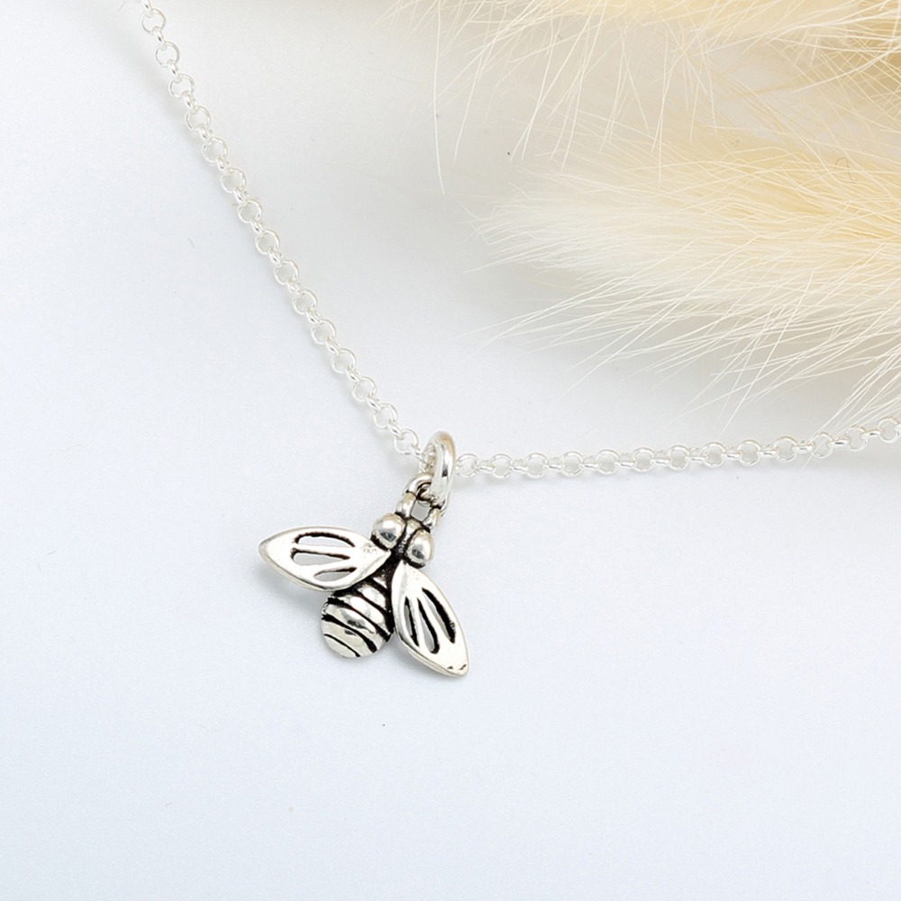 【Angel & Me】可愛 蜜蜂 s925 純銀項鍊 生日 聖誕節 情人節禮物-細節圖3