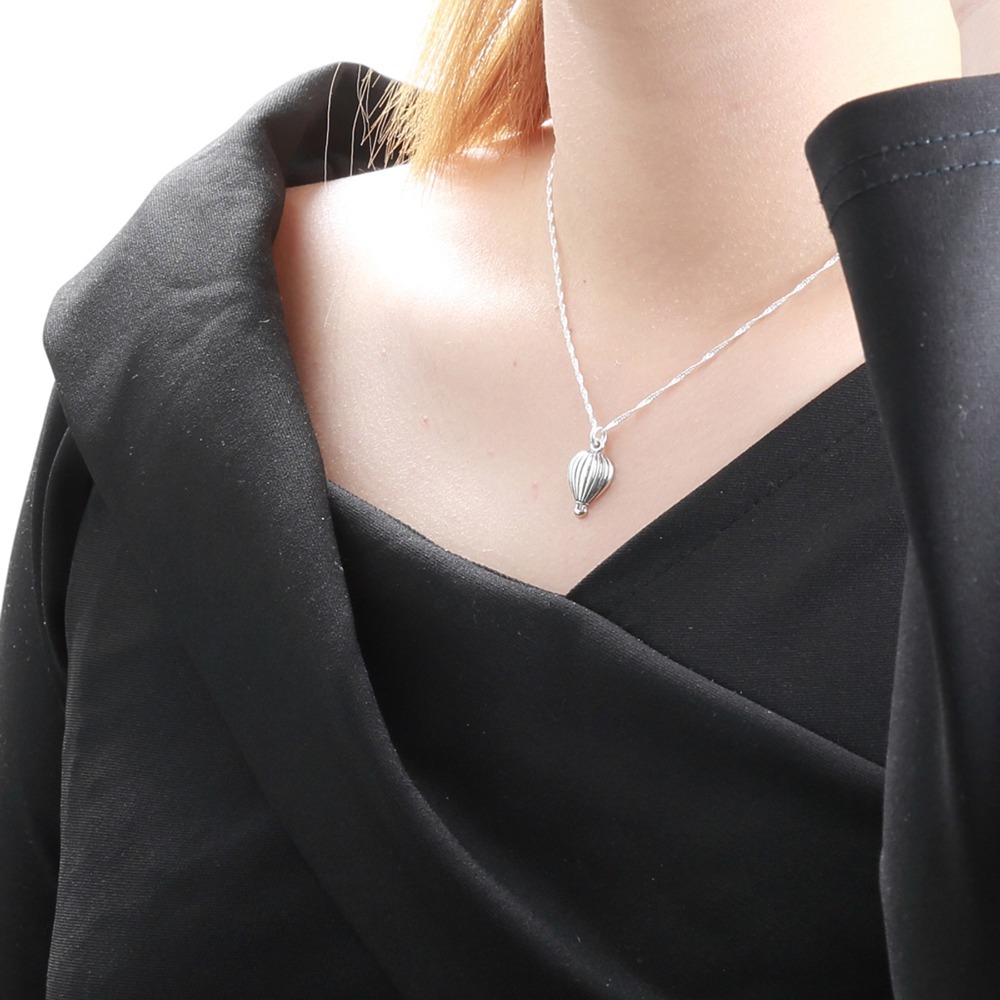 【Angel & Me】熱氣球 環遊世界 s925 純銀項鍊 生日 情人節 禮物-細節圖2