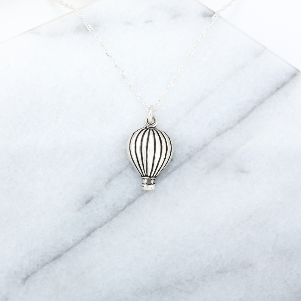 【Angel & Me】熱氣球 環遊世界 s925 純銀項鍊 生日 情人節 禮物-細節圖5