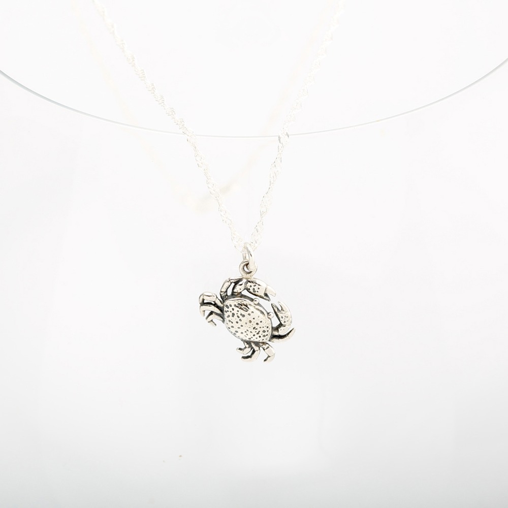 【Angel & Me】巨蟹座 螃蟹 謝謝 s925 純銀項鍊 情人節 聖誕禮物-細節圖3