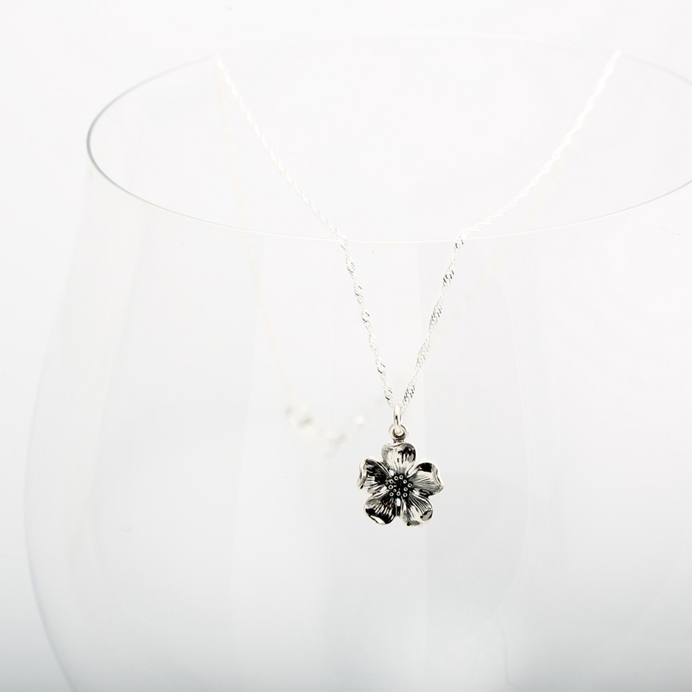 【Angel & Me】櫻花 Sakura s925 純銀 項鍊 生日 週年 畢業 情人節 聖誕節 禮物-細節圖4