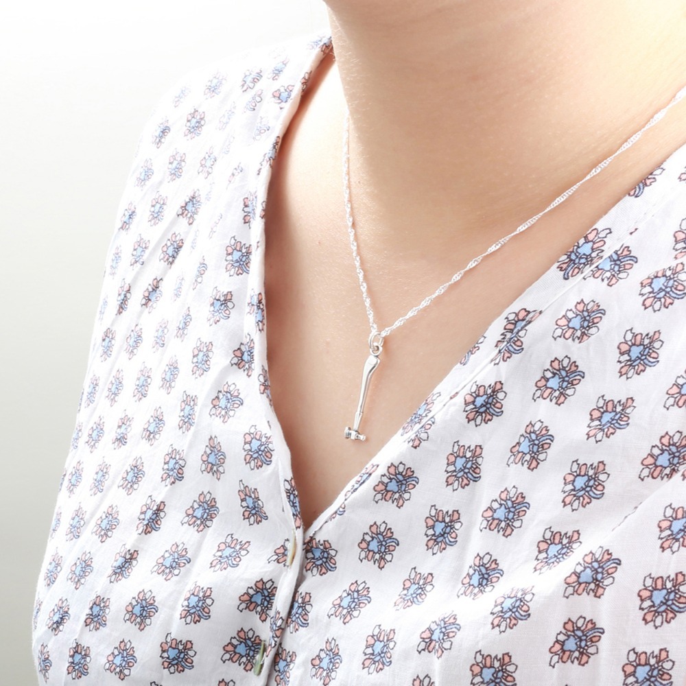 【Angel & Me】迷你 鎚子 鐵鎚 s925 純銀 工具 項鍊 生日禮物-細節圖3