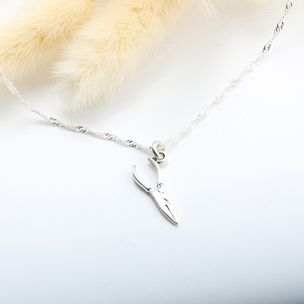【Angel & Me】迷你 鉗子 工具 s925 純銀 工具項鍊 生日禮物-細節圖3