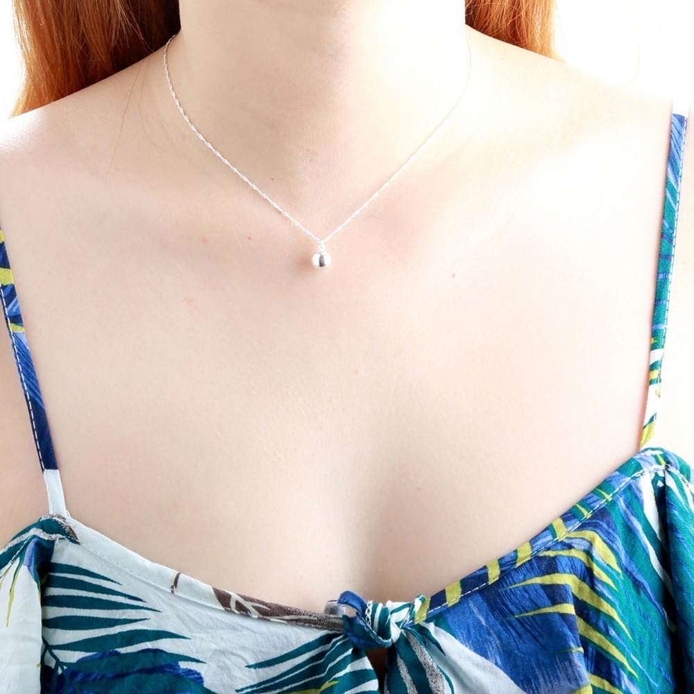 【Angel & Me】小王子 星球 圓球 Ball s925 純銀 項鍊 禮物-細節圖2