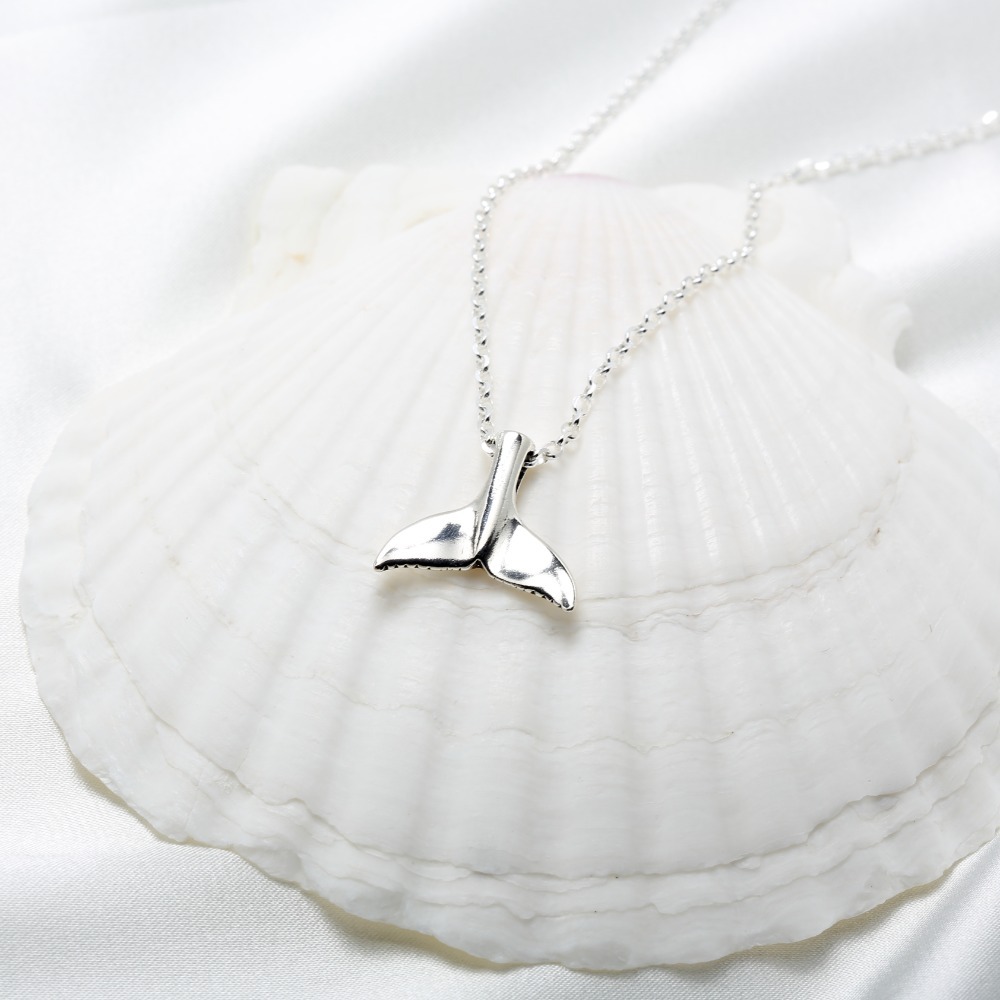 【Angel & Me】鯨魚尾 (大)  s925 純銀 項鍊 生日 耶誕節 禮物-細節圖4
