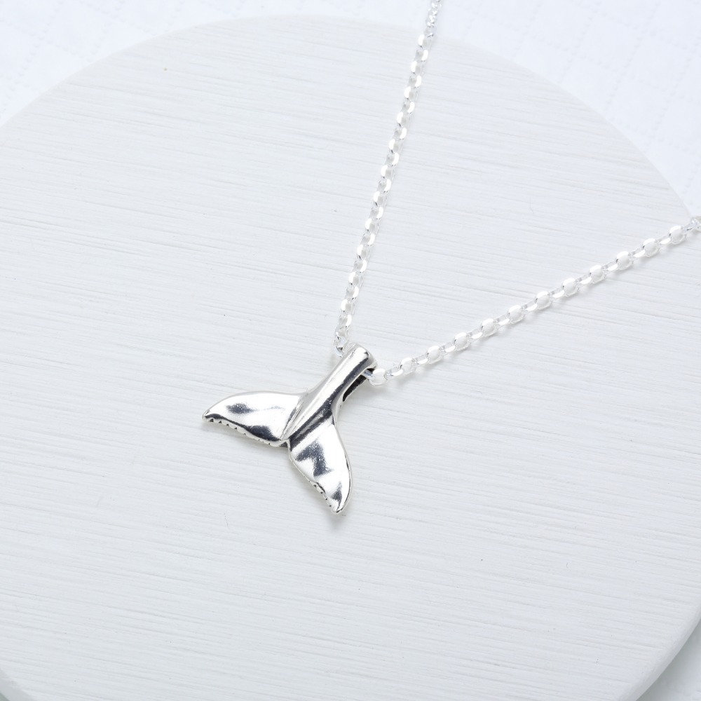 【Angel & Me】鯨魚尾 (大)  s925 純銀 項鍊 生日 耶誕節 禮物-細節圖5