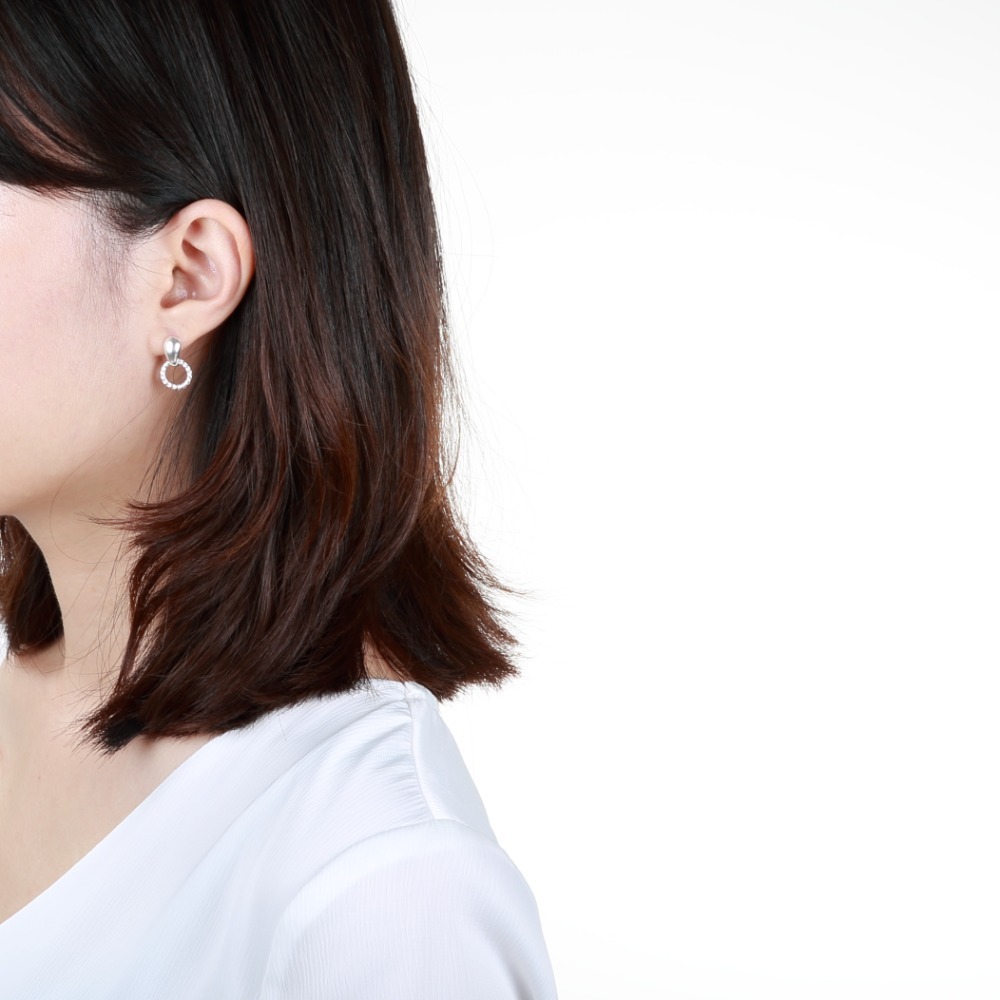 【Angel & Me】經典 麻花 s925 純銀 耳環 生日 聖誕節 情人禮物-細節圖4
