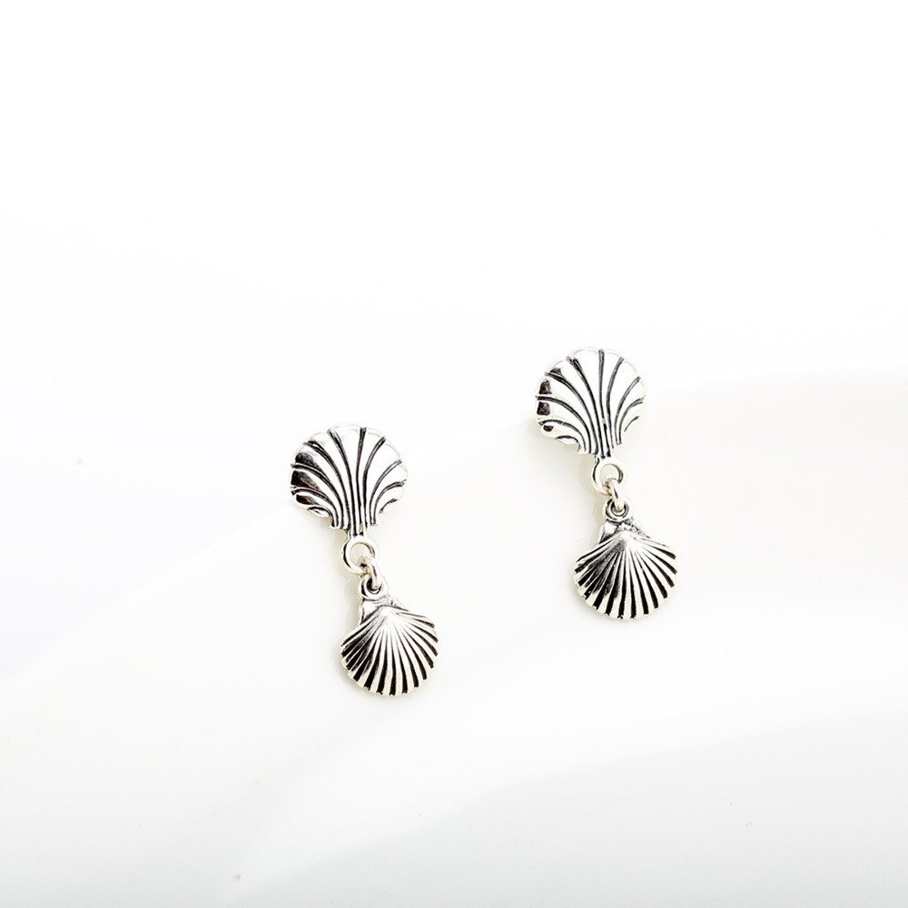 【Angel & Me】貝殼 s925 純銀 耳環 生日 紀念 情人節 禮物-細節圖3