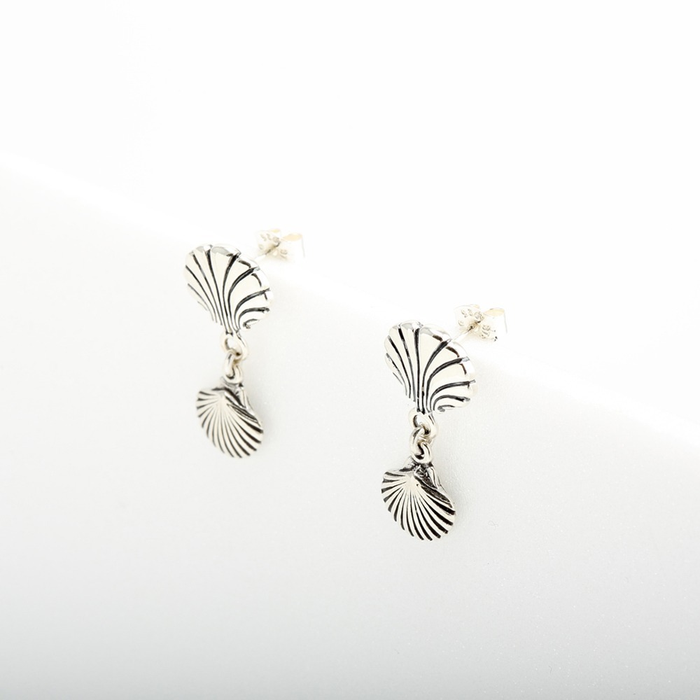 【Angel & Me】貝殼 s925 純銀 耳環 生日 紀念 情人節 禮物-細節圖4