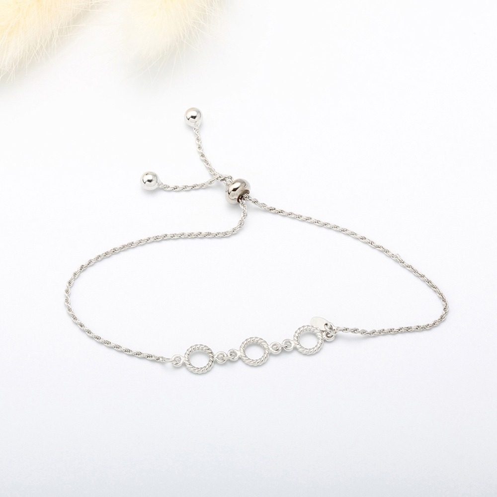 【Angel & Me】典雅 麻花 s925 純銀 簡約 手鍊 生日 情人節 禮物-細節圖3