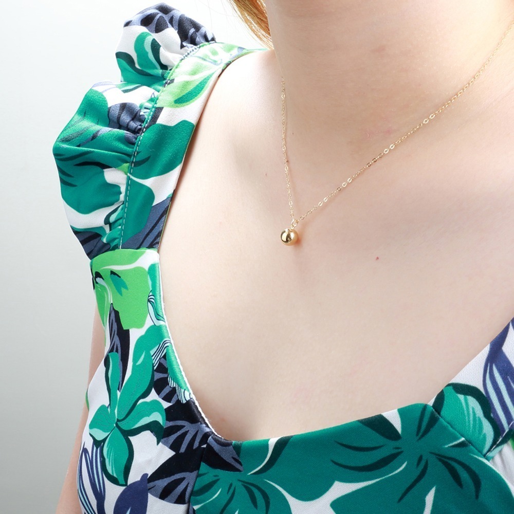 【Angel & Me】14KGF 小王子 星球 圓珠 項鍊 生日 聖誕節禮物-細節圖2