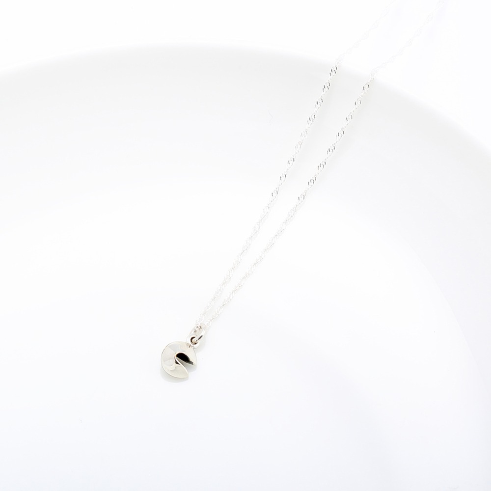 【Angel & Me】幸運 餅乾 s925 純銀 項鍊 情人節 禮物-細節圖3