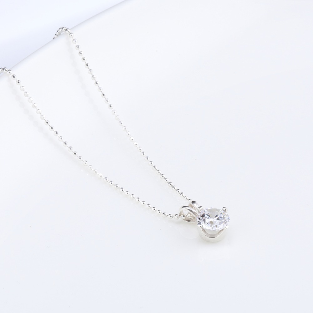 【Angel & Me】皇冠 瑞士單鑽 s925 純銀項鍊 閃耀 生日禮物-細節圖2