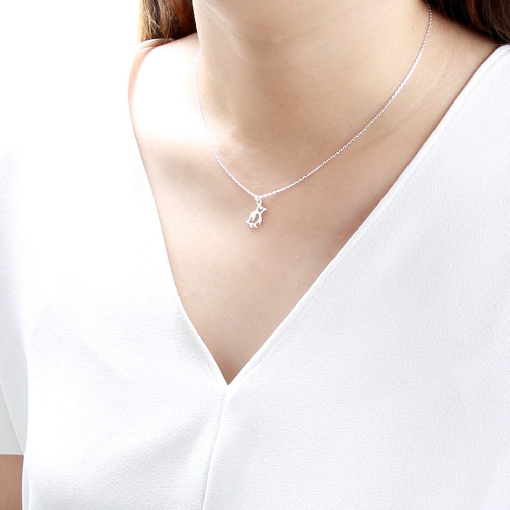【Angel & Me】企鵝 s925 純銀 項鍊 生日 耶誕 情人節 禮物-細節圖2