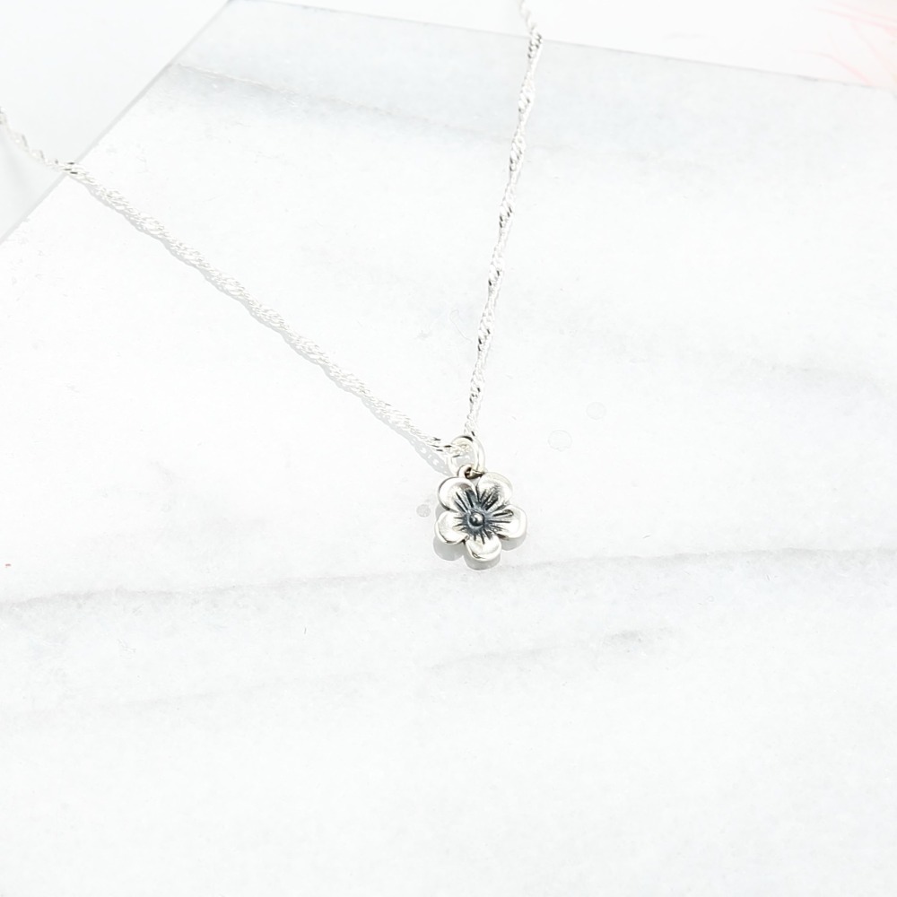 【Angel & Me】梅花 s925 純銀項鍊 生日送禮 情人節禮物-細節圖4