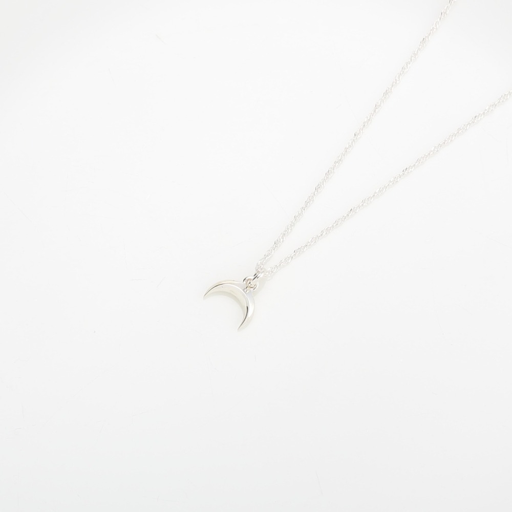 【Angel & Me】思念 月牙 (小) Crescent Moon s925 純銀 項鍊-細節圖3