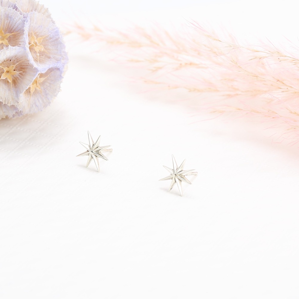 【Angel & Me】希望之星 星星 Star 一對 s925 純銀 耳環 耳夾-細節圖4