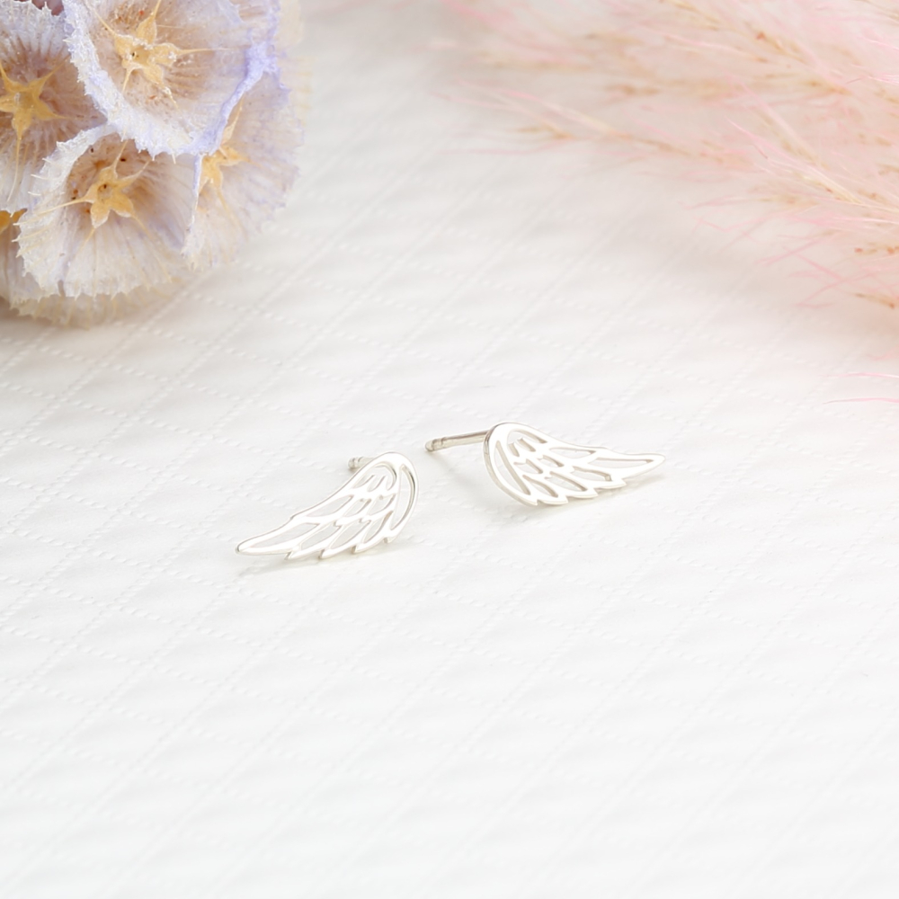 【Angel Me】天使 夢想 翅膀 Wing s925 純銀 一對 耳環 耳夾 生日 情人節禮物-細節圖3