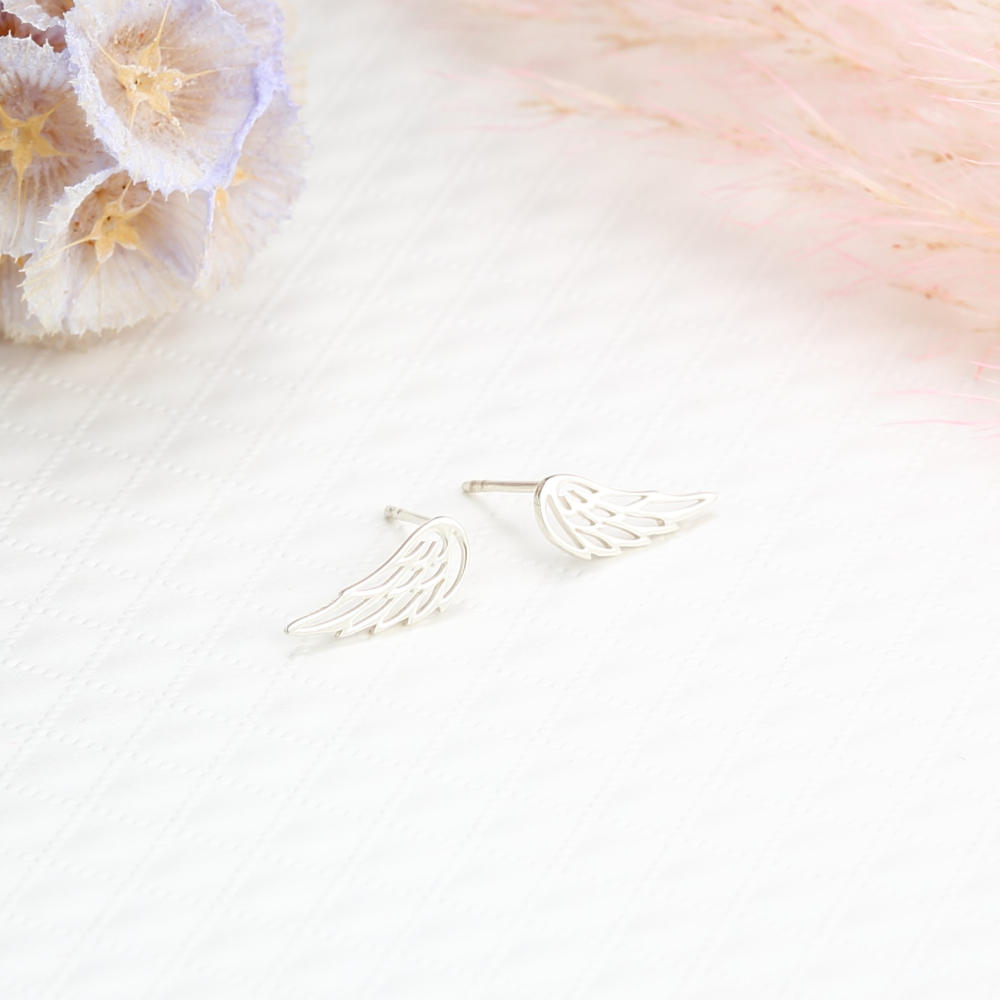【Angel Me】天使 夢想 翅膀 Wing s925 純銀 一對 耳環 耳夾 生日 情人節禮物-細節圖5