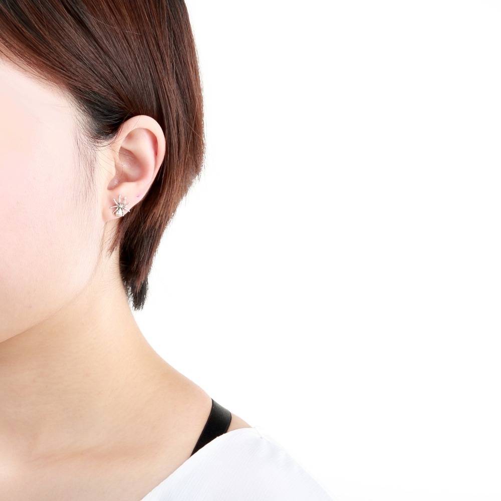 【Angel & Me】可愛 蜘蛛 s925 純銀耳環 耳夾 聖誕節 情人節 禮-細節圖2