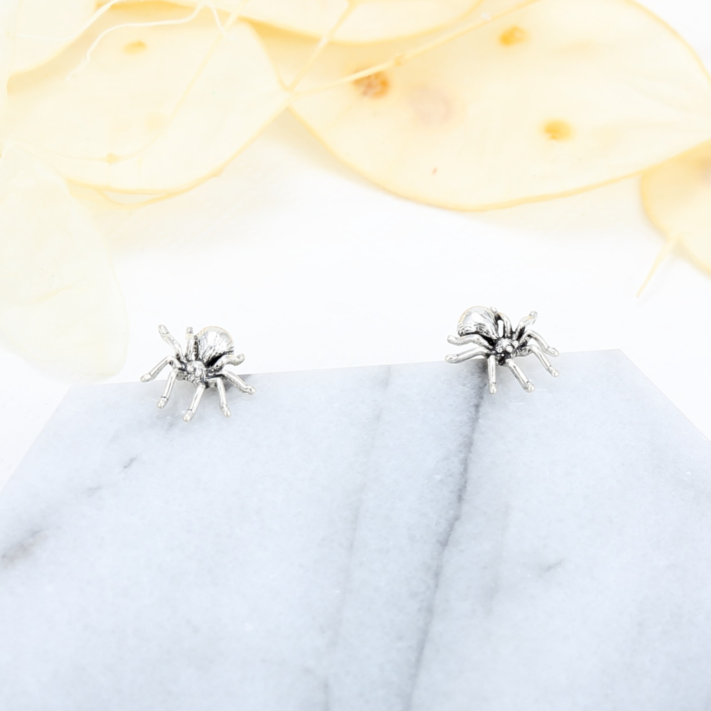 【Angel Me】可愛 蜘蛛 Spider s925 純銀 耳環 耳夾 聖誕節 情人節 禮物-細節圖3