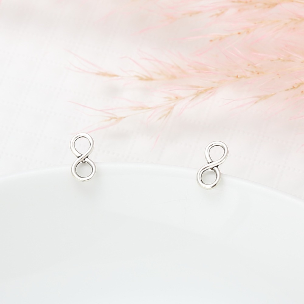 【Angel & Me】希望 無限 一對 s925 純銀 耳環 耳夾 生日禮物-細節圖3