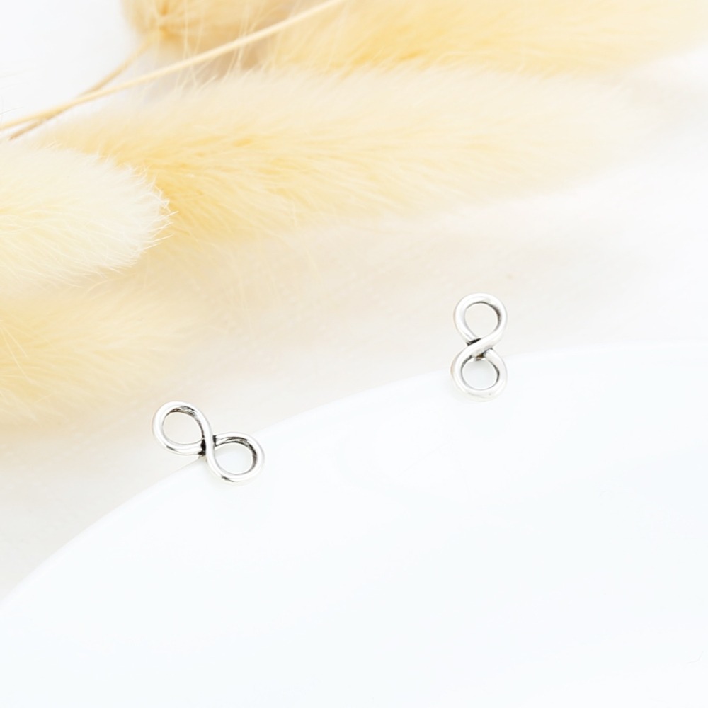 【Angel & Me】希望 無限 一對 s925 純銀 耳環 耳夾 生日禮物-細節圖4