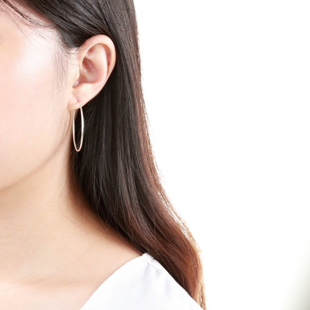 【Angel & Me】幾何 大圓 圓圈 s925 純銀耳環 聖誕節 情人節禮物-細節圖6